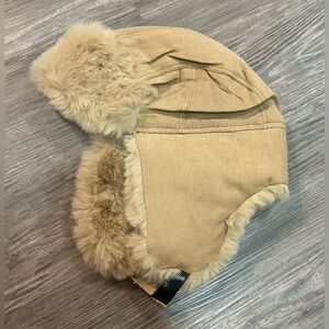 Tan Faux Winter Hat